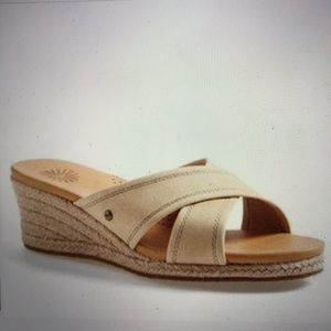 Ugg Sandals Gwyn Espadrille Like New Wedge Size 7